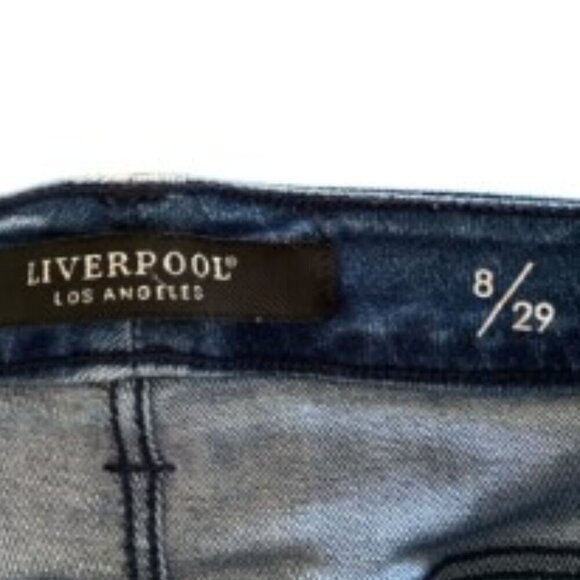 Liverpool The Crop Wide Rolled Cuffed Jeans 29 - Picture 2 of 3